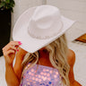 Western Skies Faux Suede Cowboy Hat in Ivory Image - 1