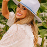 Stellar Style Straw Fedora in Sky Blue Image - 1