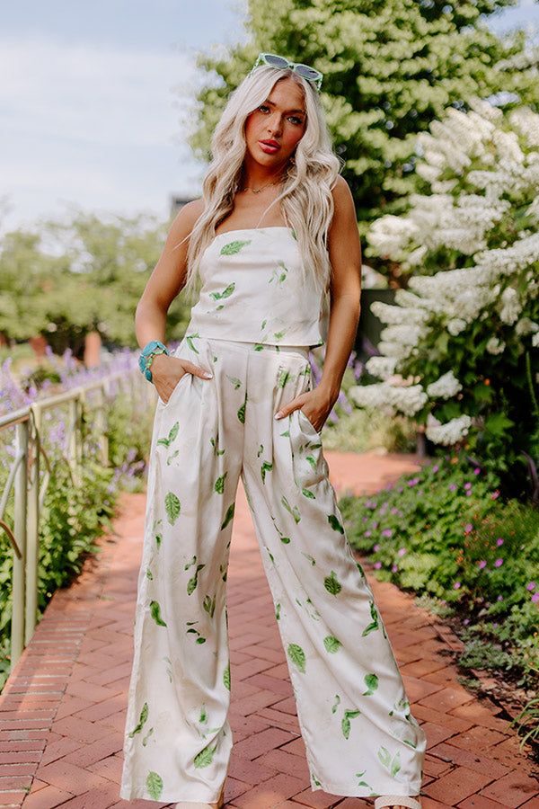 Better Off In Bali Satin Trousers Image - 4