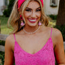 Humming Sweetly Embellished Headband In Fuchsia Image - 1