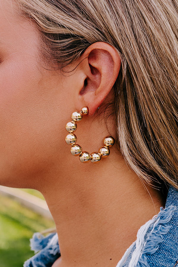 Simple Days Hoop Earrings Image - 2