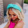 Humming Sweetly Embellished Headband In Turquoise Image - 1