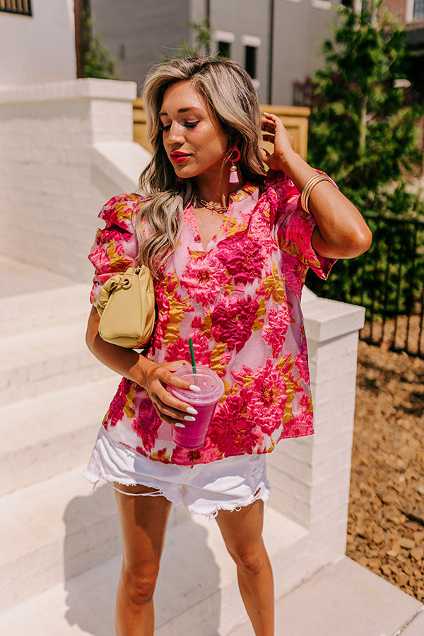 Sparking Romance Floral Top