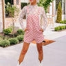 Mastermind Checkered Overalls In Blush Image - 1