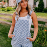 Mastermind Checkered Overalls In Blue Image - 1