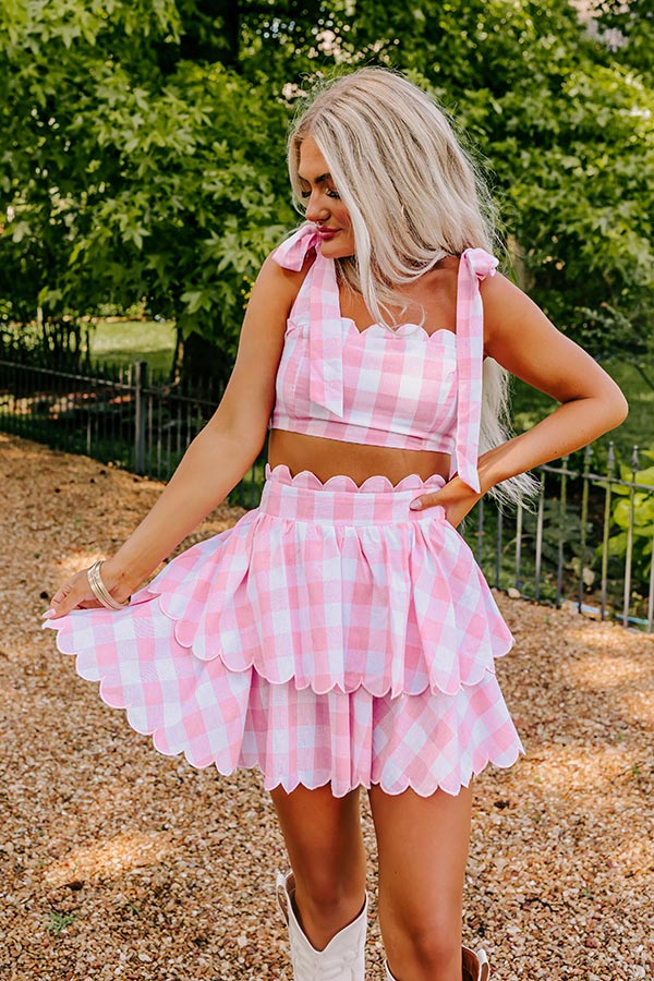 Only Good Karma Skirt In Pink Image - 2