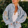 The Alondra Embellished Denim Jacket Image - 1