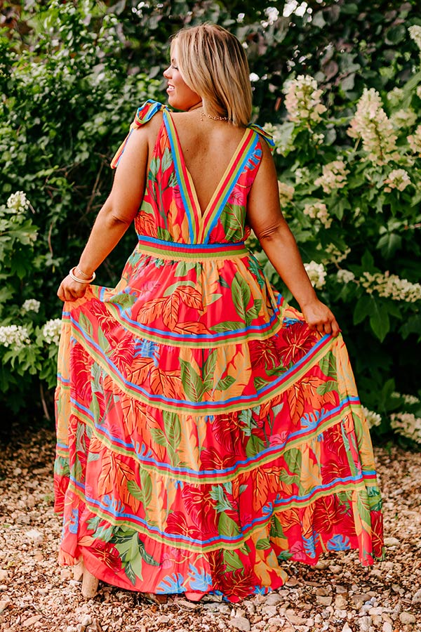 Island Oasis Maxi Dress Curves Image - 2