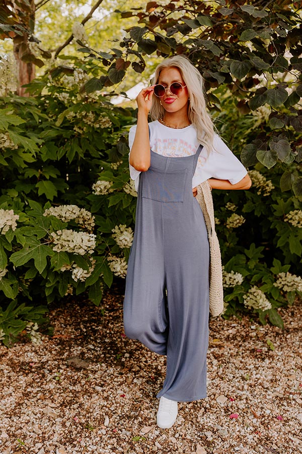 Sunlit Days Jumpsuit in Slate Image - 2