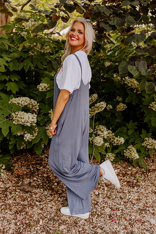 Sunlit Days Jumpsuit in Slate Image - 4