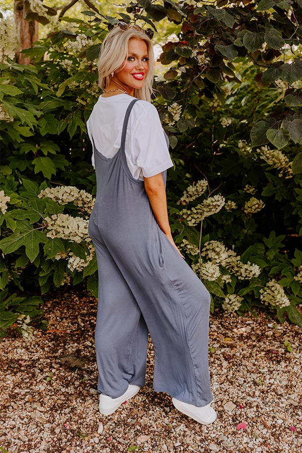 Sunlit Days Jumpsuit in Slate Image - 5