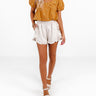 The Margie High Waist Linen-Blend Shorts Image - 1