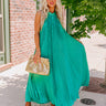 Forever Stunning Pleated Maxi In Kelly Green Image - 1