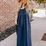 Fall Into Happiness Jumpsuit in Navy Curves Image - 1