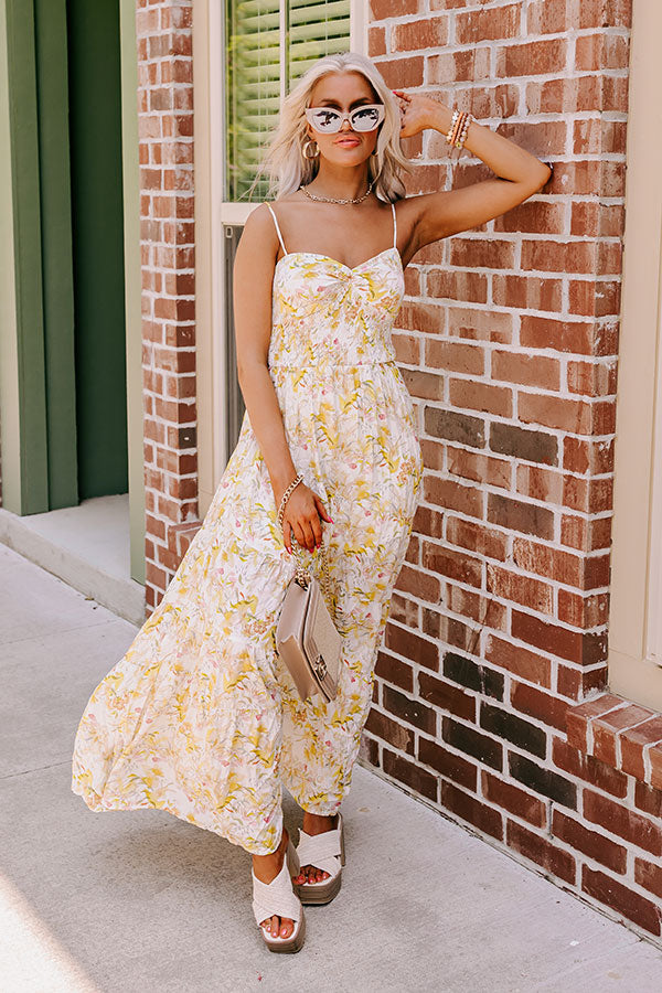 Iced Tea Afternoon Floral Maxi Image - 4