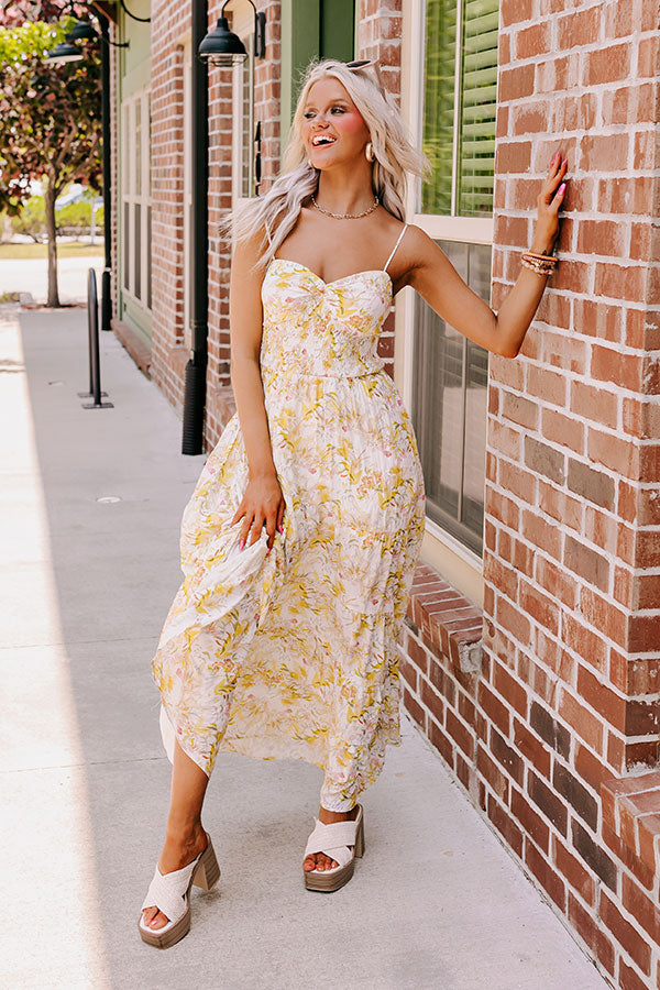 Iced Tea Afternoon Floral Maxi Image - 5
