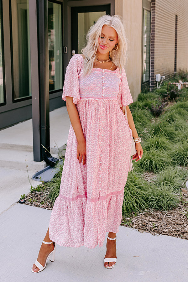 Beachside Bliss Floral Midi Image - 1