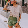 Take The Time Tee In Taupe Image - 1