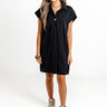 Effortless Radiance Shift Dress in Black Image - 1