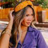 Effortless Radiance Embellished Headband In Honey Image - 1