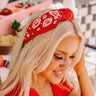 Team Spirit Embellished Headband In Red Image - 1