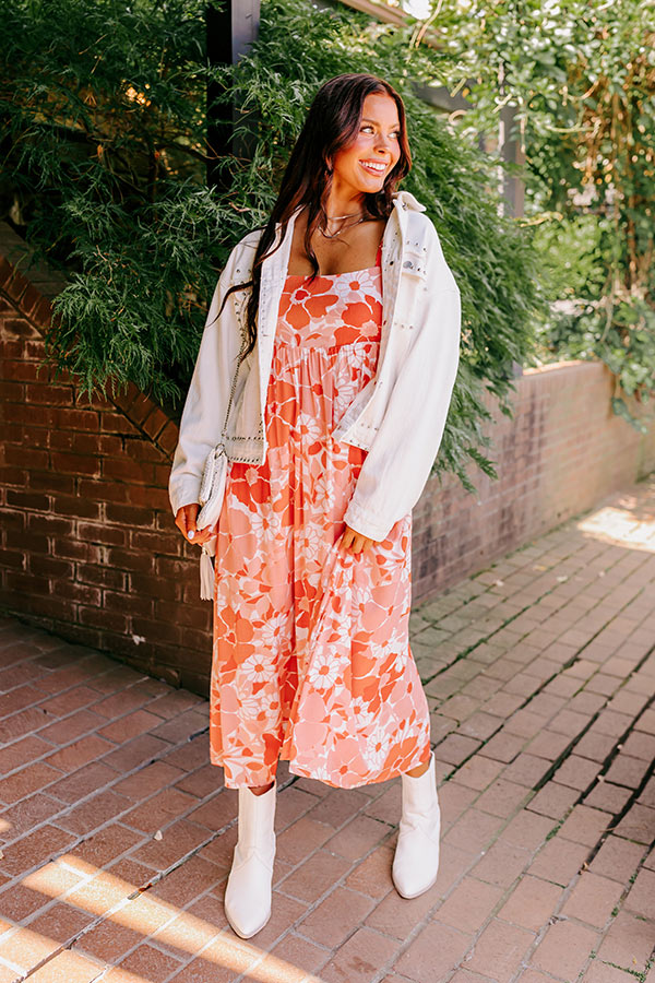 Hula Happiness Midi In Peach Image - 1