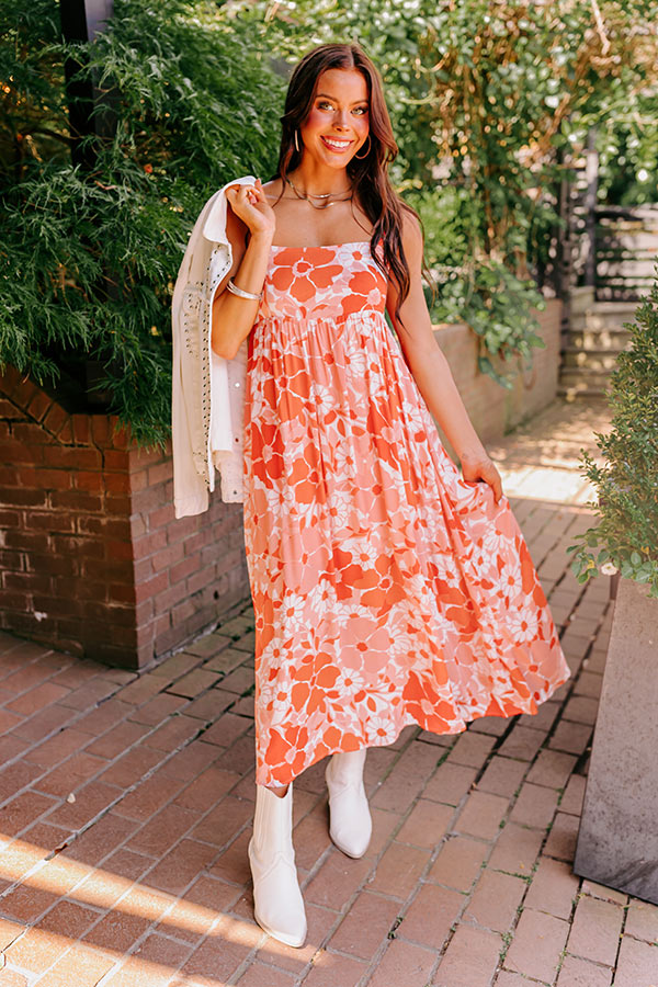 Hula Happiness Midi In Peach Image - 3