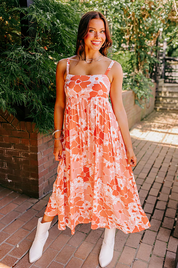 Hula Happiness Midi In Peach Image - 4