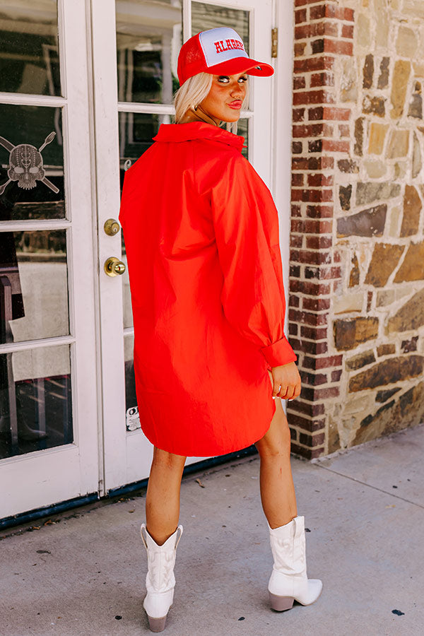 Major Icon Tunic Dress In Red Image - 5