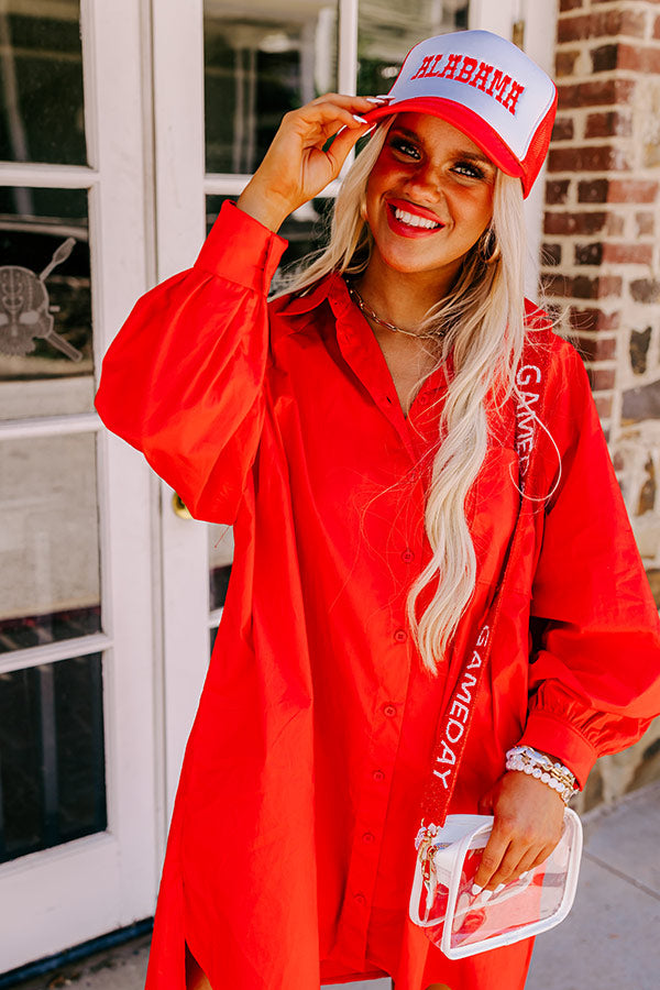 Major Icon Tunic Dress In Red Image - 4