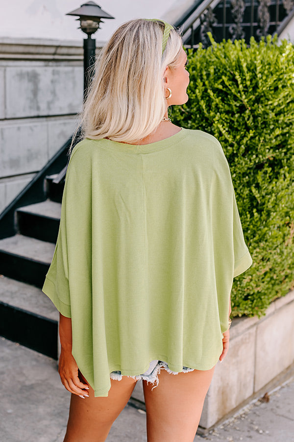 One Way Ticket Shift Top in Lime Punch Image - 4