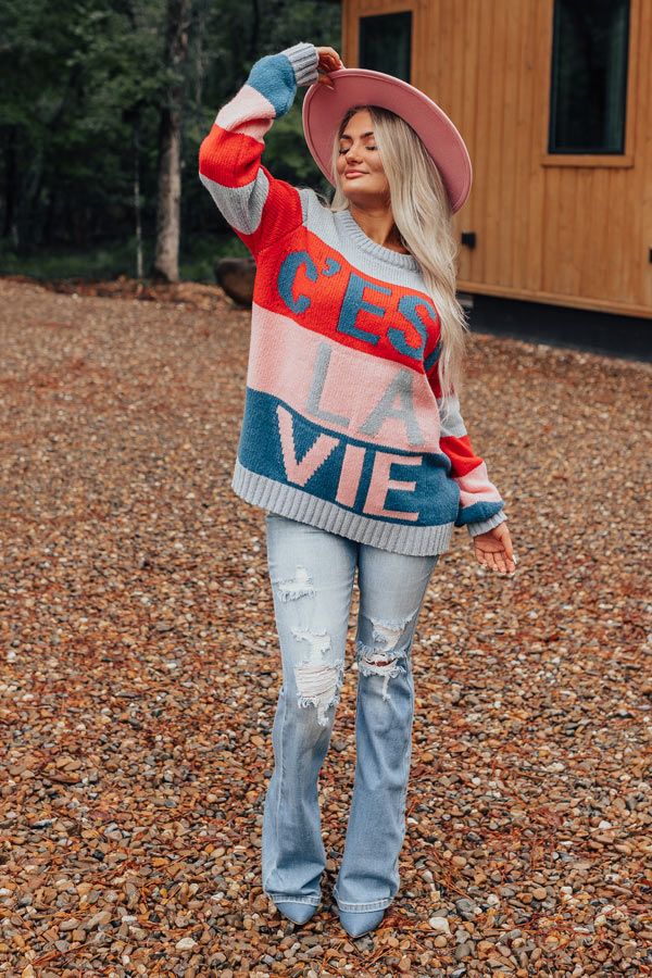 C'est La Vie Knit Sweater Image - 1