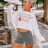 Game Day Sequin Crop Sweatshirt Image - 1