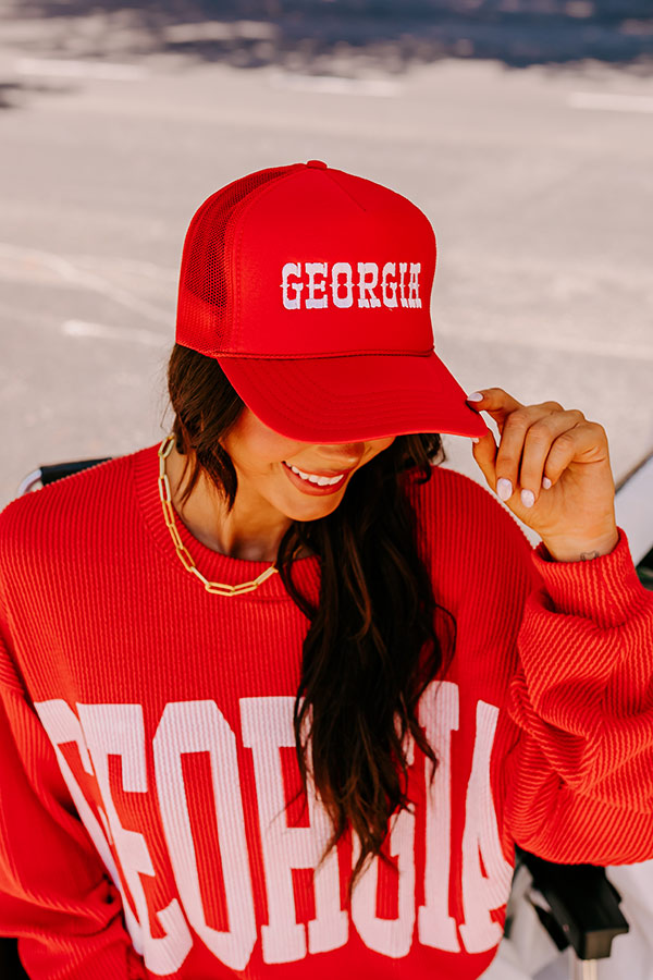 Georgia Embroidered Trucker Hat