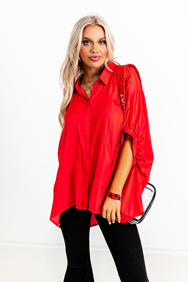 Market Square Satin Button Up Image - 1
