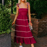 Simply Glowing Midi in Maroon Image - 1