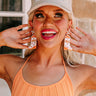 Game Day Down South Earrings In White Image - 1