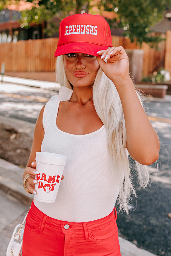 Arkansas Embroidered Trucker Hat