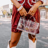 Hard To Forget You Embellished Clear Crossbody Image - 1