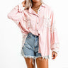 Speakeasy Attitude Button Up In Pink Image - 1