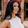 Fan Zone Paisley Headband In Red Image - 1