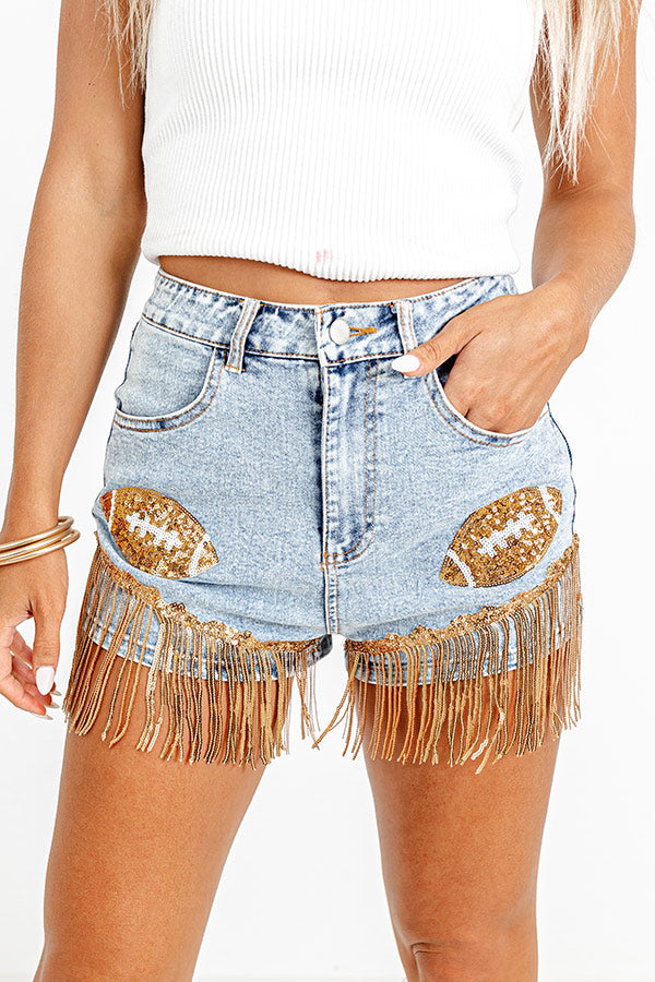 Game Day Gorgeous High Waist Shorts Image - 2