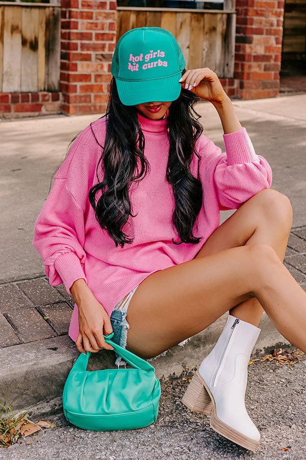 Hot Girls Hit Curbs Trucker Hat Image - 1