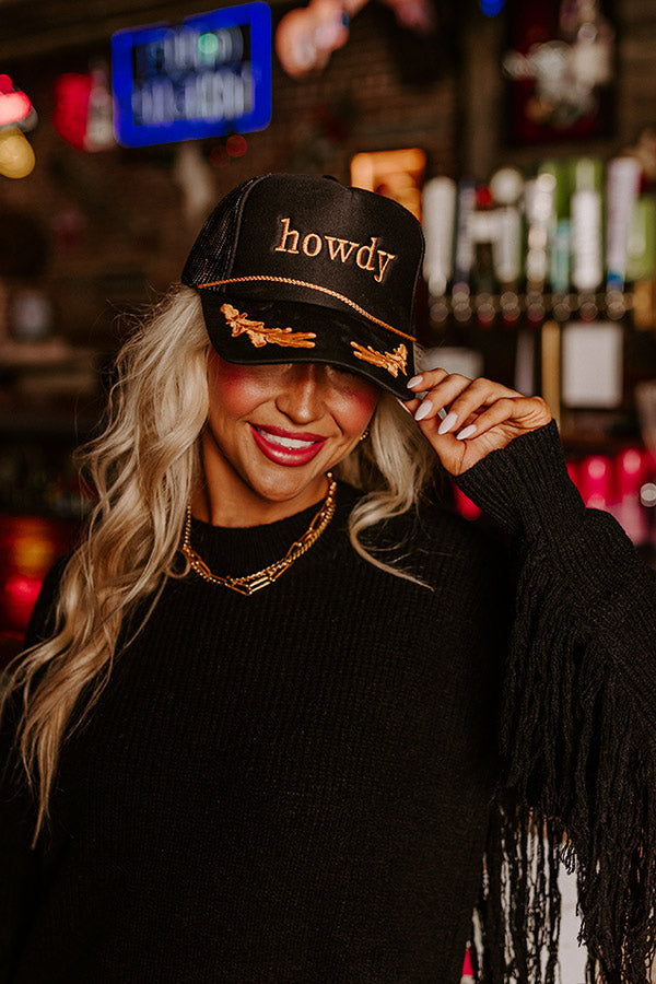 Howdy Embroidered Trucker Hat Image - 1