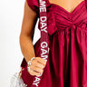 Game Day Beaded Purse Strap in Maroon Image - 1