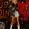 On The PR List Button Up In Black Image - 1