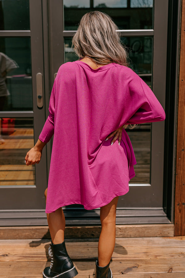 Endless Sophistication Tunic In Fuchsia Image - 5