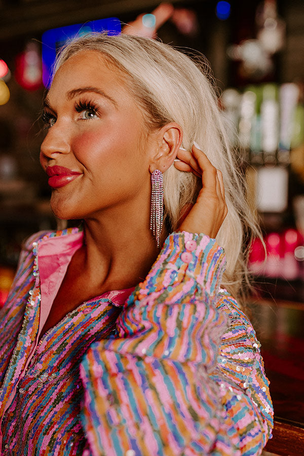 Confidence Is Everything Rhinestone Earrings Image - 1