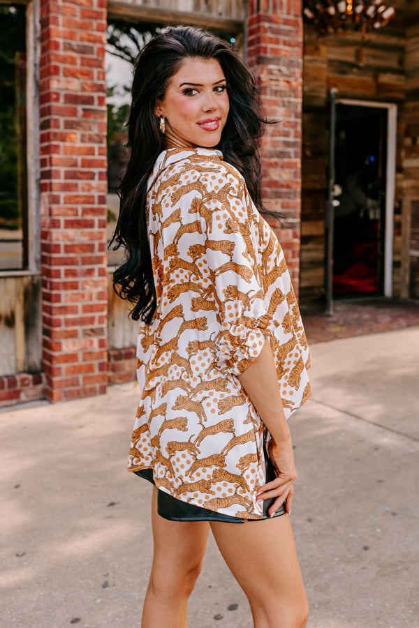 Fiercely In Love Oversized Button Up Image - 4