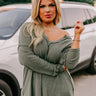 Merlot Snuggles Top In Olive Curves Image - 1